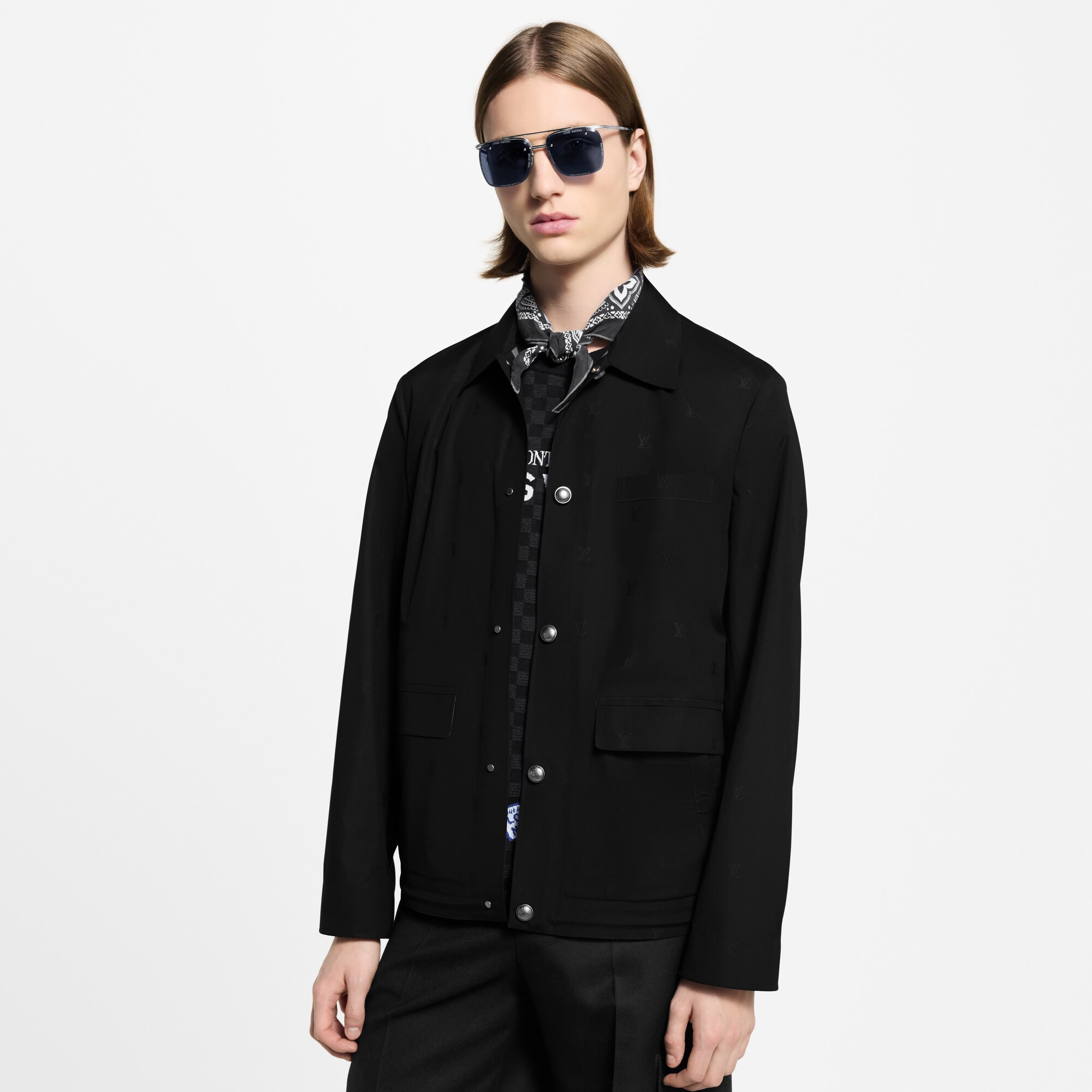Technische Coach-Jacke mit LV Blason-Motiv  Herren Ready to Wear Jacken und Mäntel | LOUIS VUITTON (Zoom)