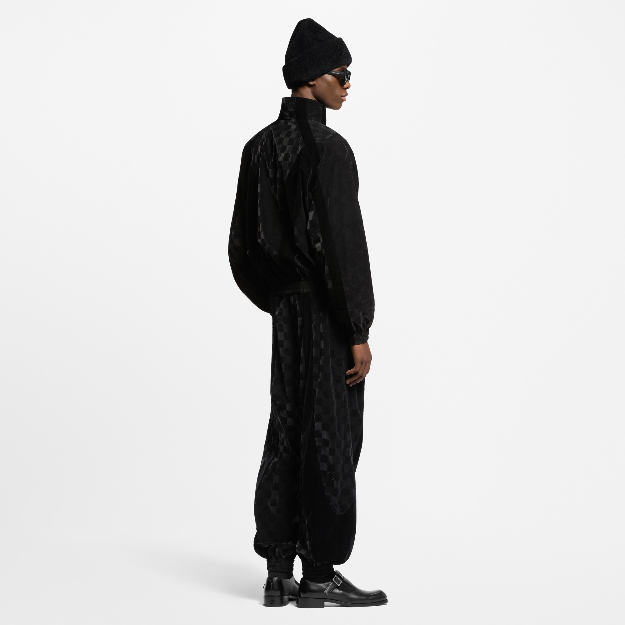 Technische Trainingshose mit geflocktem Damier-Motiv  Herren Ready to Wear Hosen | LOUIS VUITTON (Zoom)