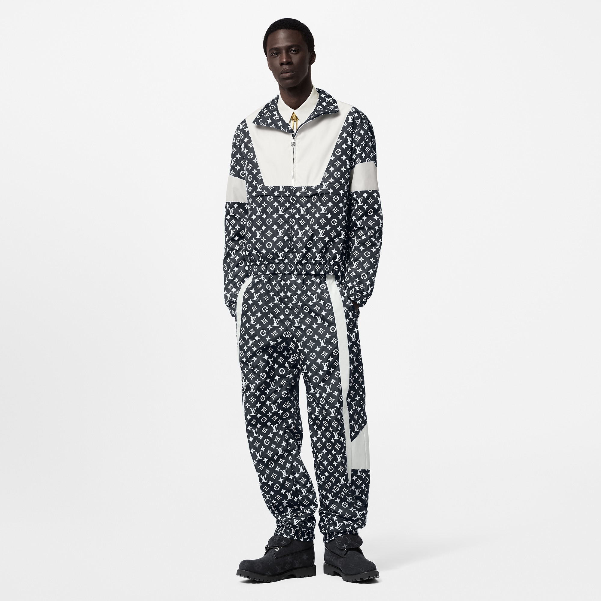 Technische Trainingsjacke mit Monogram-Motiv  Herren Ready to Wear Vollständige Ready to Wear | LOUIS VUITTON (Zoom)