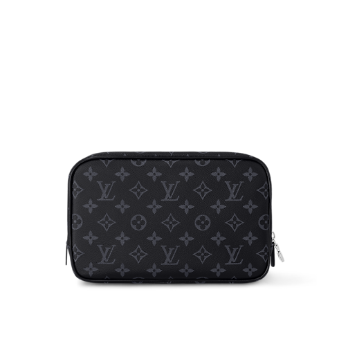 Toilet Pouch GM Monogram Eclipse Canvas Herren Reisegepäck Reiseaccessoires | LOUIS VUITTON (Zoom)