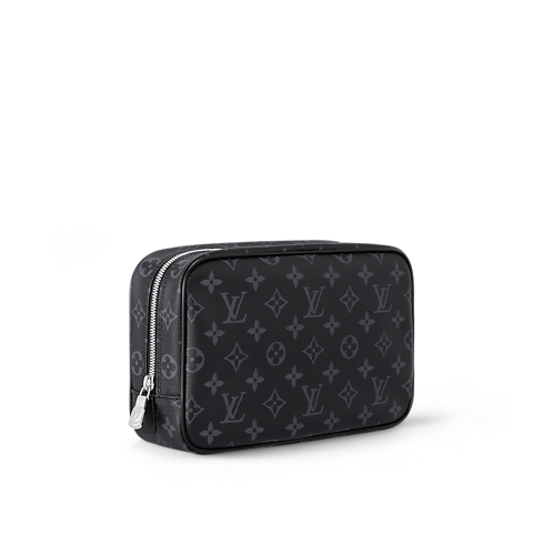 Toilet Pouch GM Monogram Eclipse Canvas Herren Reisegepäck Reiseaccessoires | LOUIS VUITTON (Zoom)