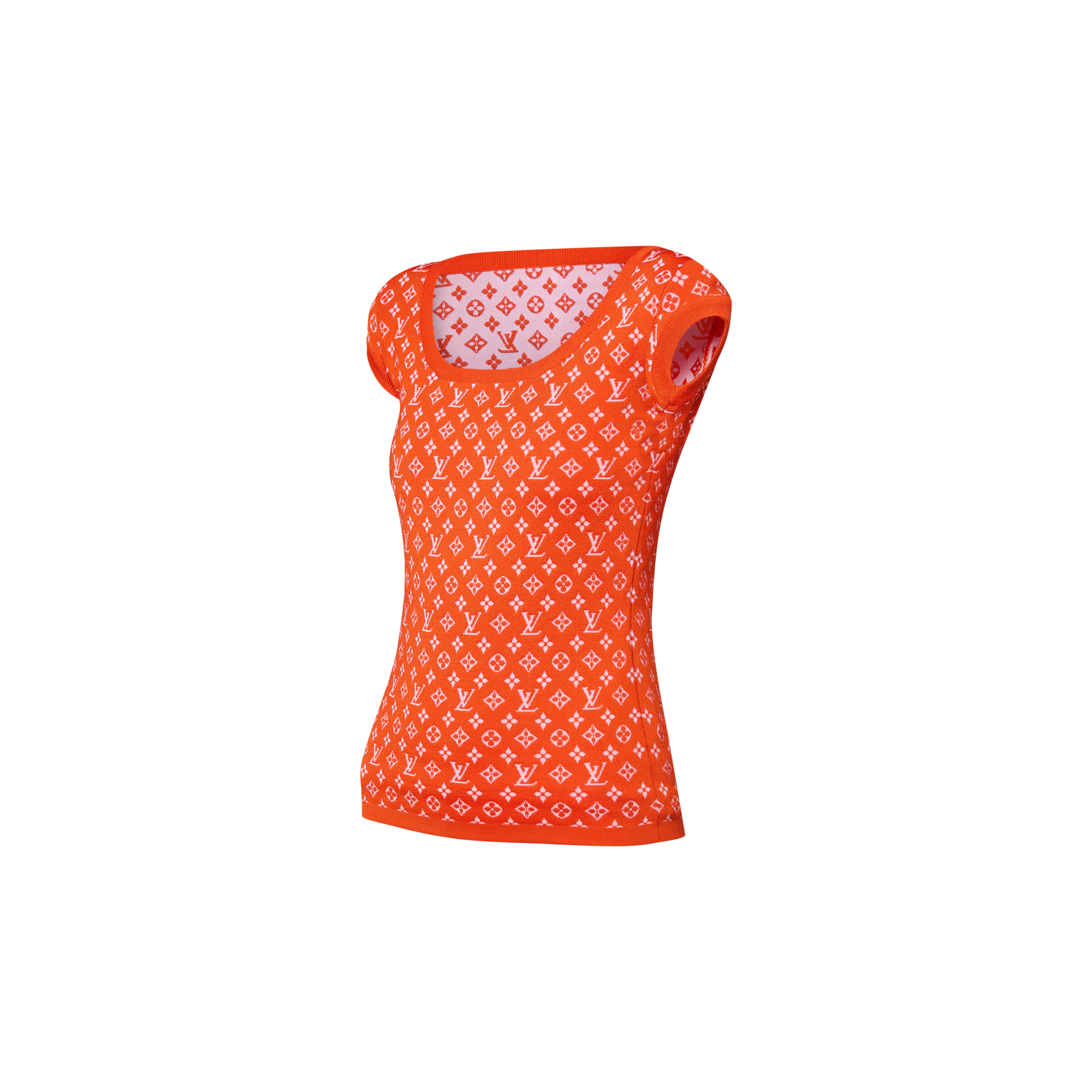 Top aus Monogram-Jacquardgewebe  Damen Ready to Wear Tops | LOUIS VUITTON (Zoom)