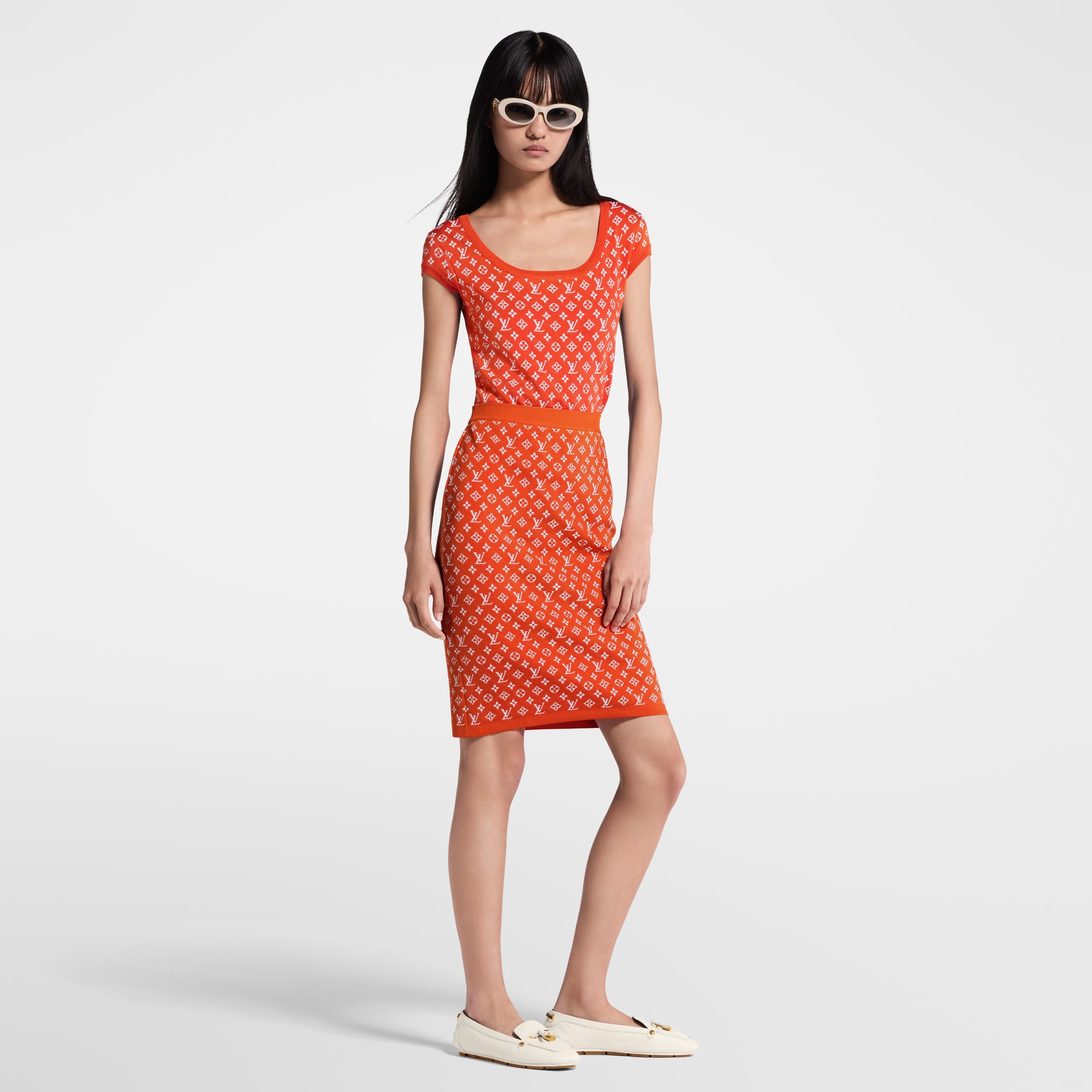 Top aus Monogram-Jacquardgewebe  Damen Ready to Wear Tops | LOUIS VUITTON (Zoom)