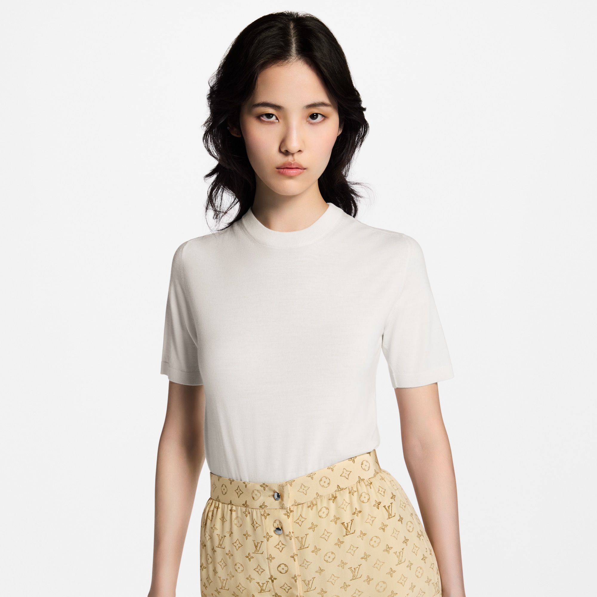 Top aus Strick mit Signatur  Damen Ready to Wear Tops | LOUIS VUITTON (Zoom)