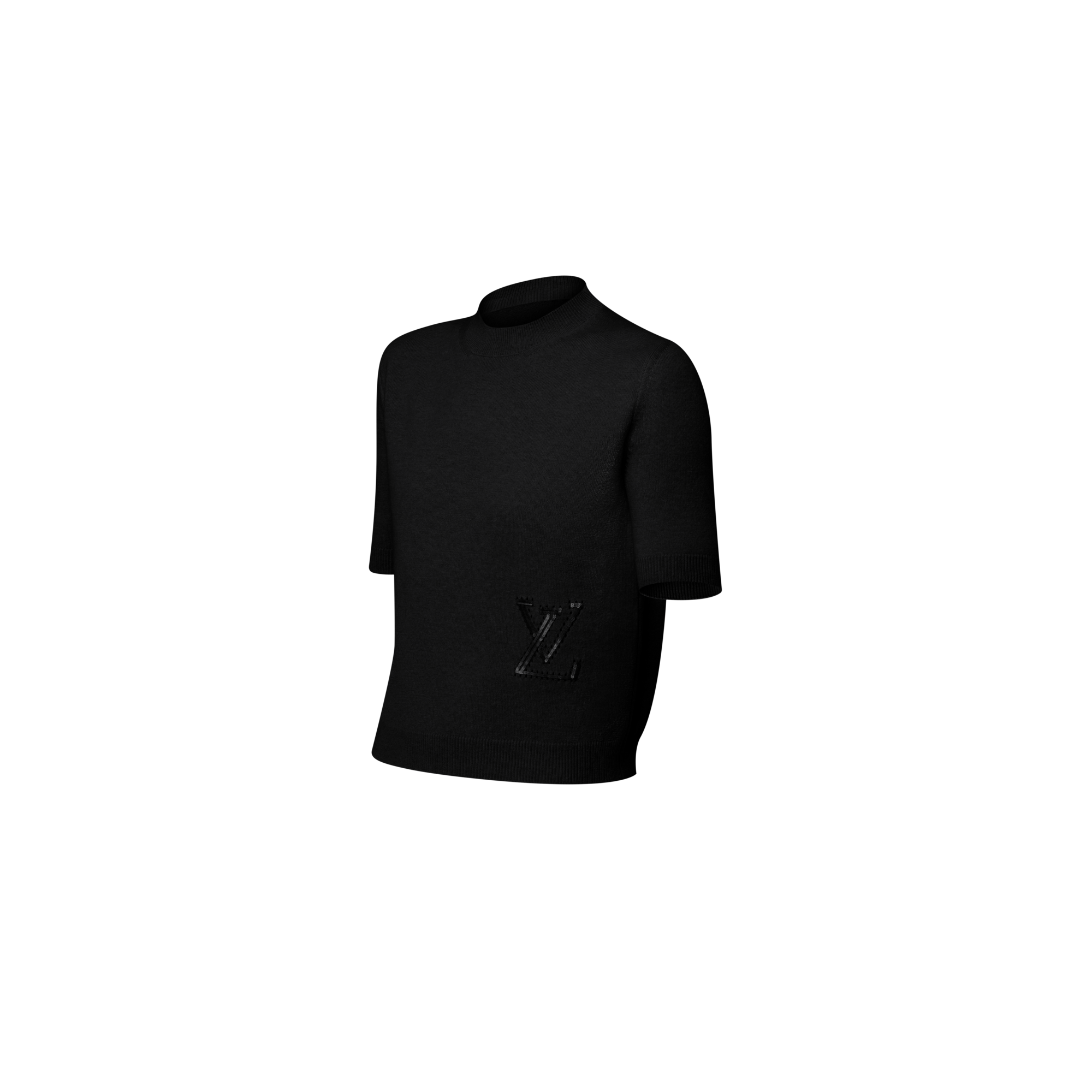 Top aus Strick mit Signatur aus Pailletten  Damen Ready to Wear Tops | LOUIS VUITTON (Zoom)