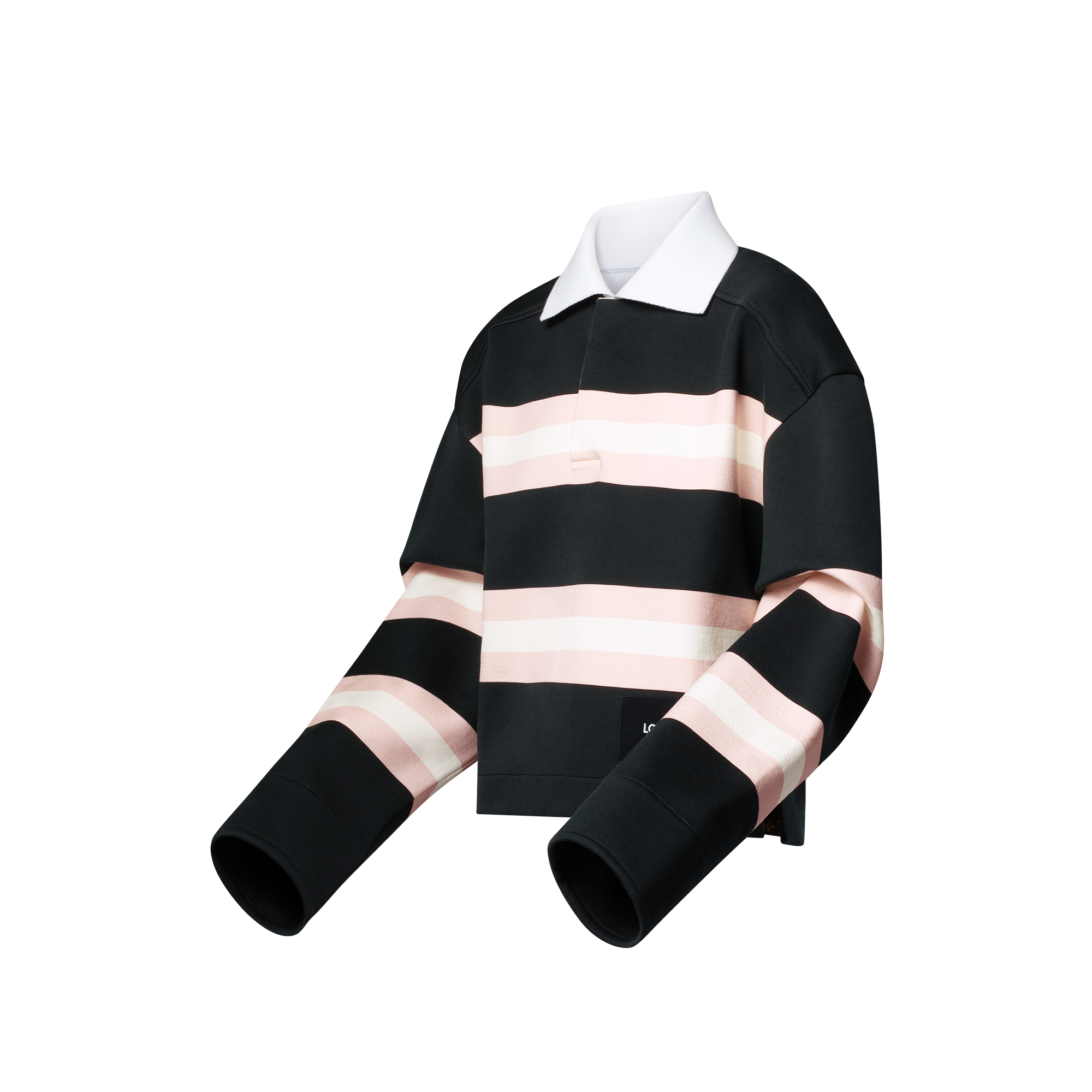 Top im Polo-Stil mit breiten Streifen  Damen Ready to Wear Tops | LOUIS VUITTON (Zoom)