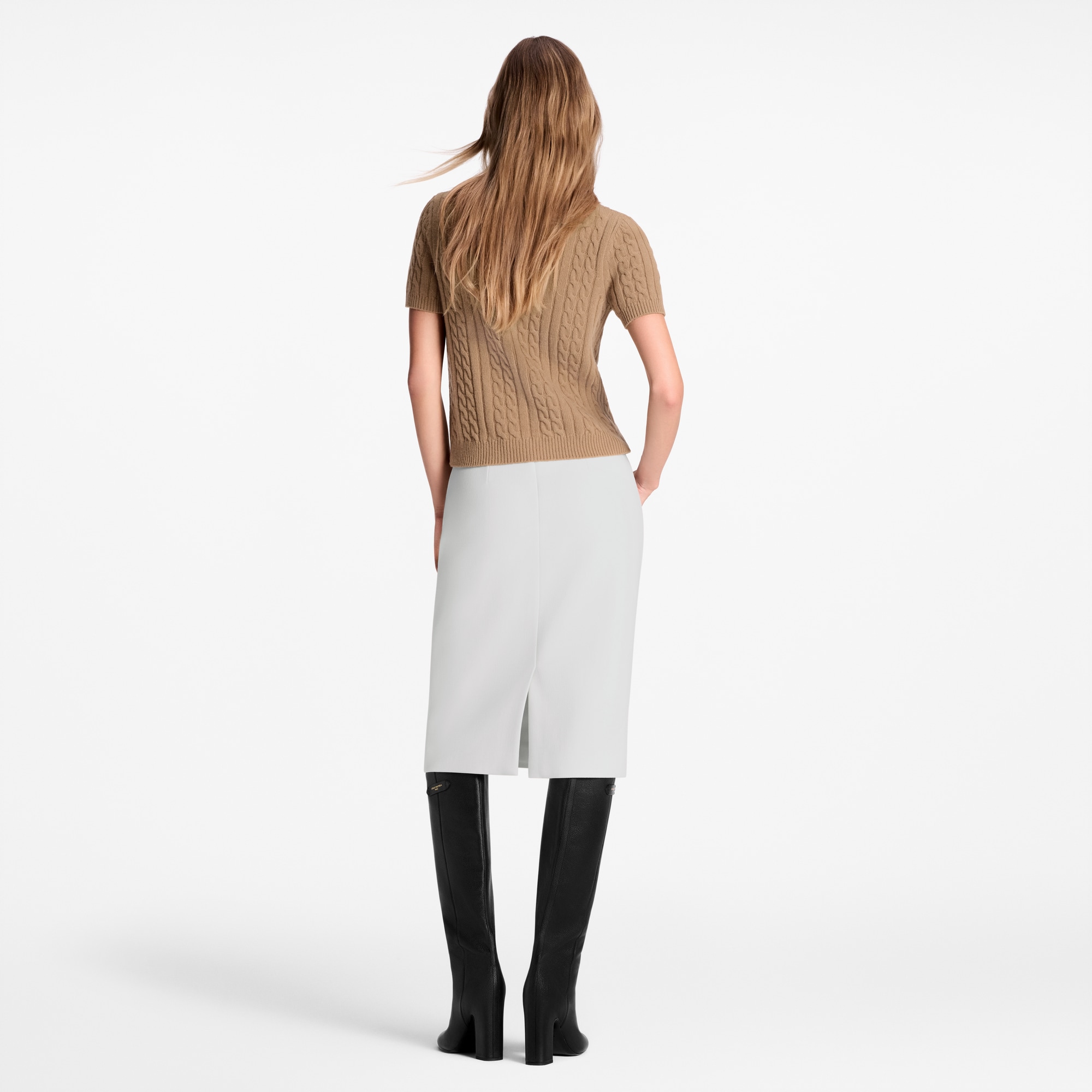 Top mit Zopfstrickmuster und Signatur  Damen Ready to Wear Strick | LOUIS VUITTON (Zoom)