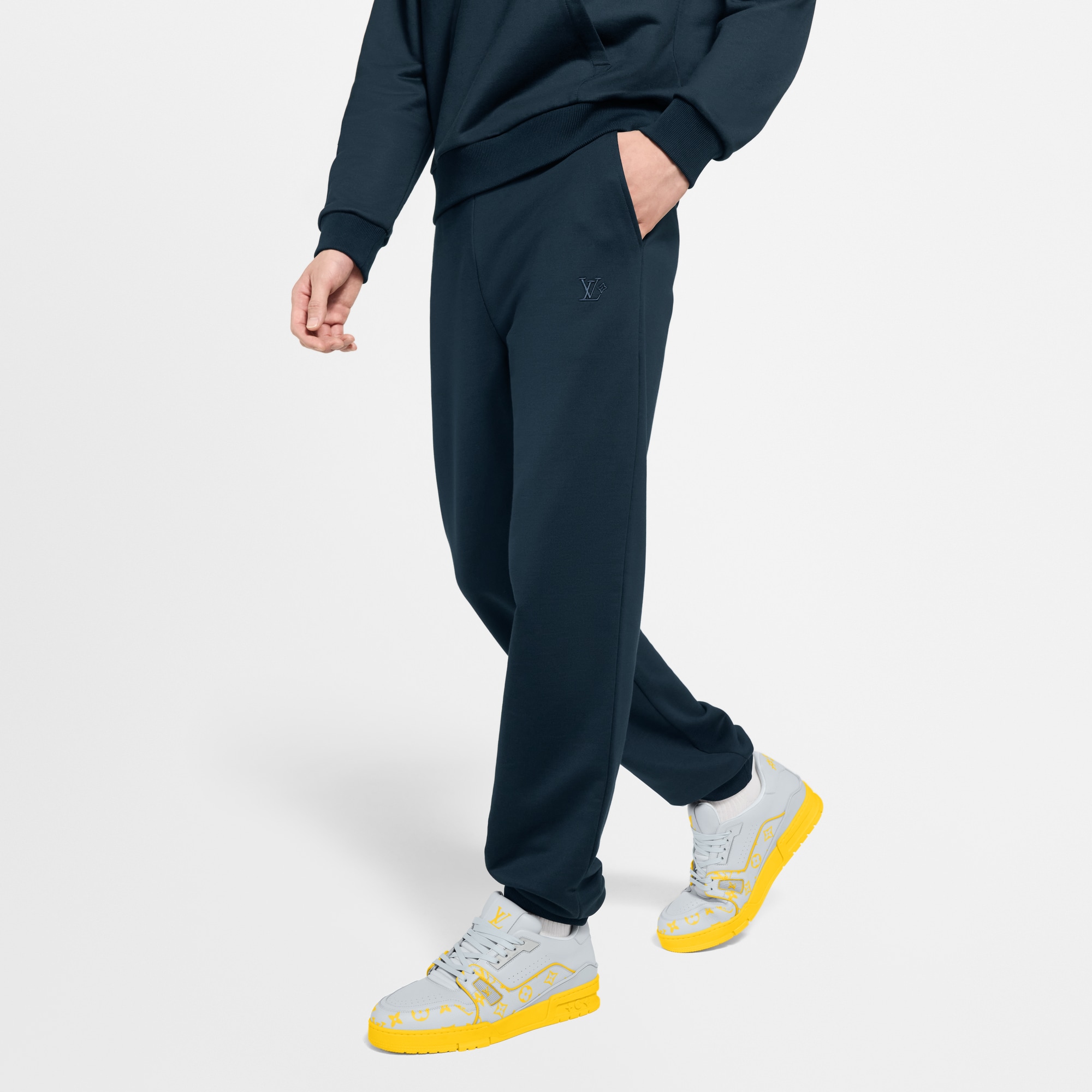 Trainingshose aus Seidengemisch mit Signatur  Herren Ready to Wear Vollständige Ready to Wear | LOUIS VUITTON (Zoom)