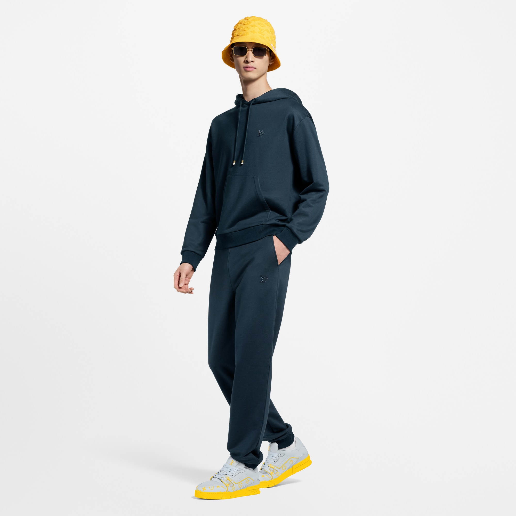 Trainingshose aus Seidengemisch mit Signatur  Herren Ready to Wear Vollständige Ready to Wear | LOUIS VUITTON (Zoom)