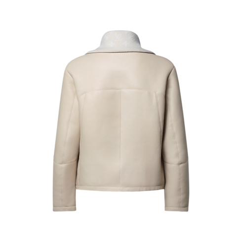 Trainingsjacke aus Lammfell back view
