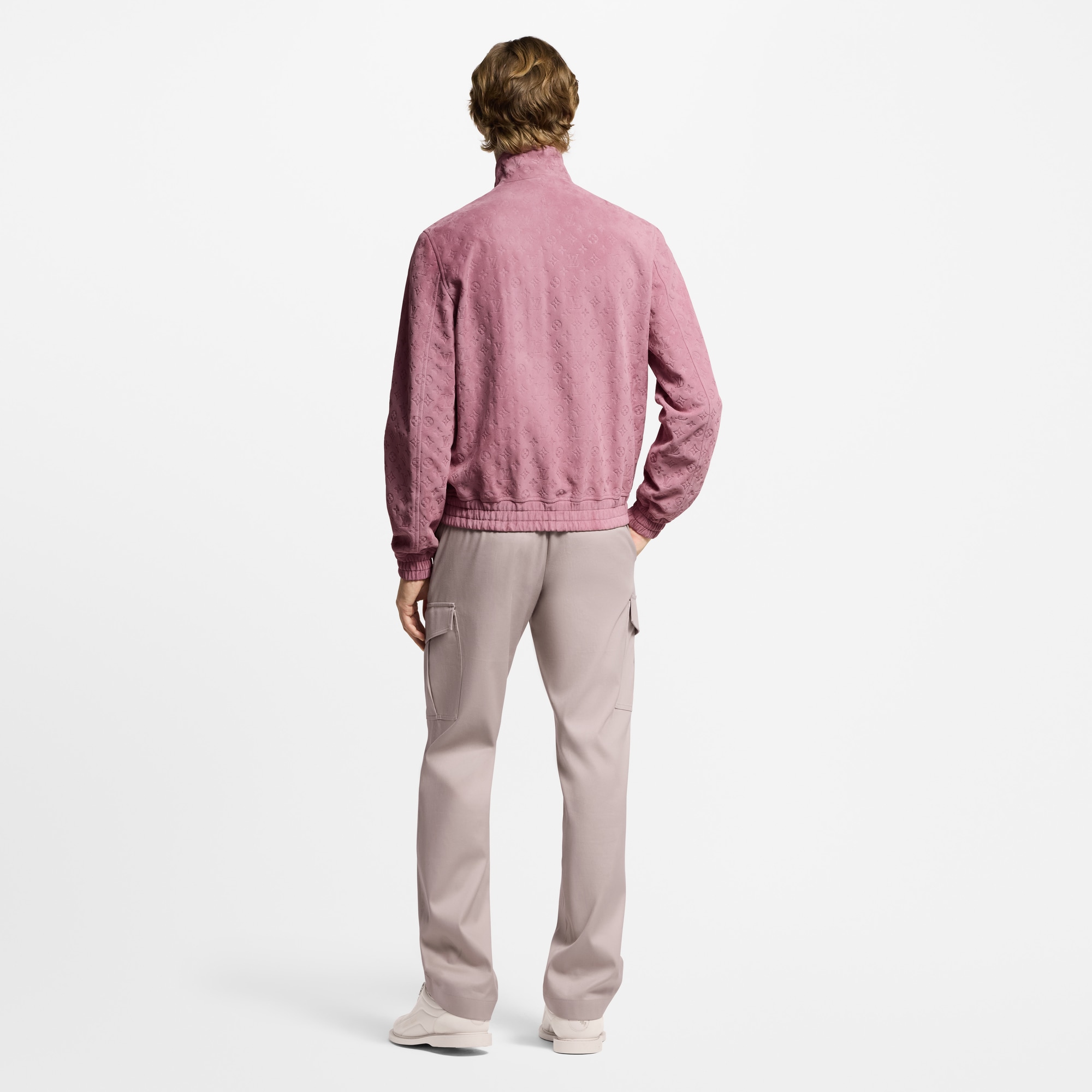 Trainingsjacke aus Leder mit gestanztem Monogram  Herren Ready to Wear Jacken und Mäntel | LOUIS VUITTON (Zoom)