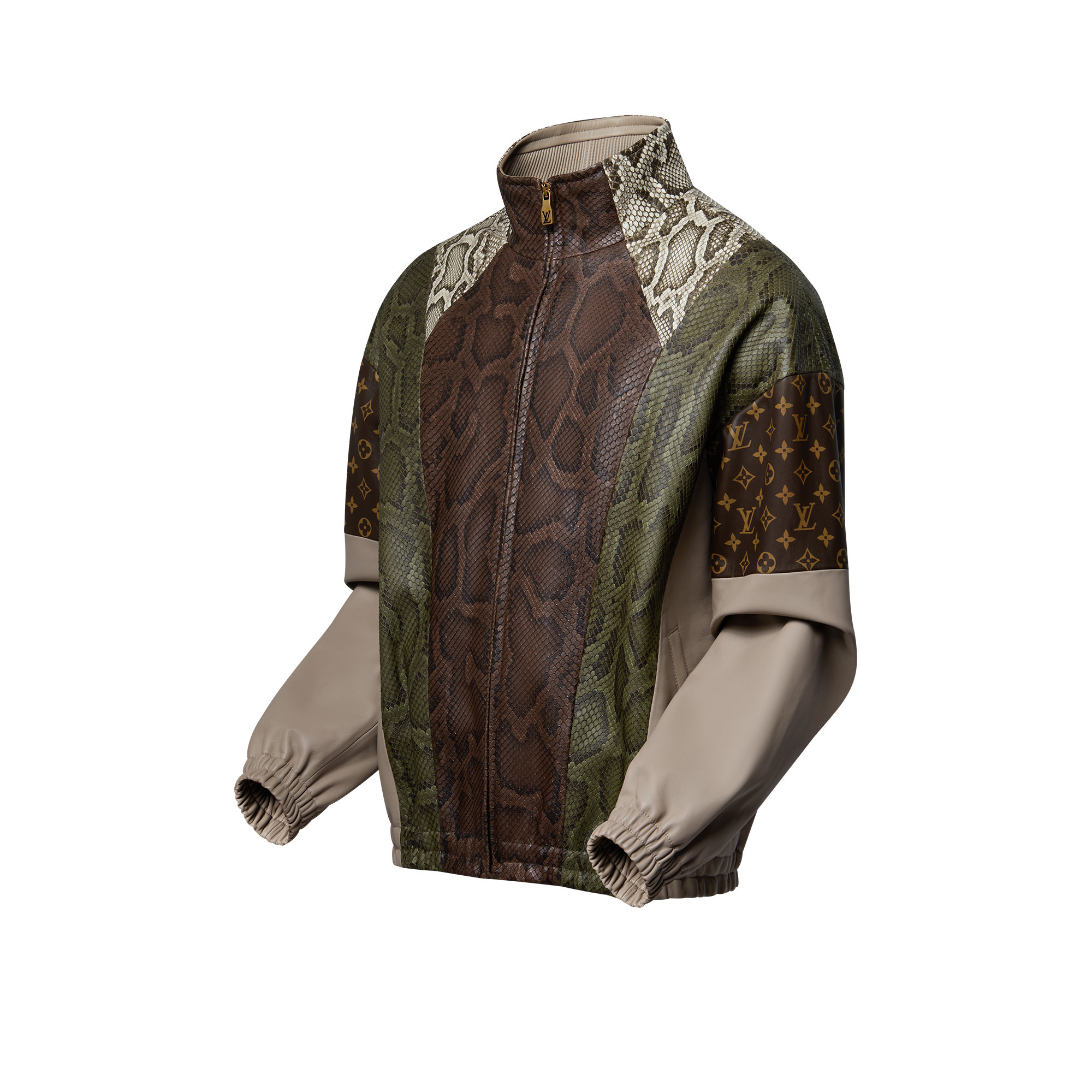 Trainingsjacke aus Python- und Lammleder  Herren Ready to Wear Jacken und Mäntel | LOUIS VUITTON (Zoom)