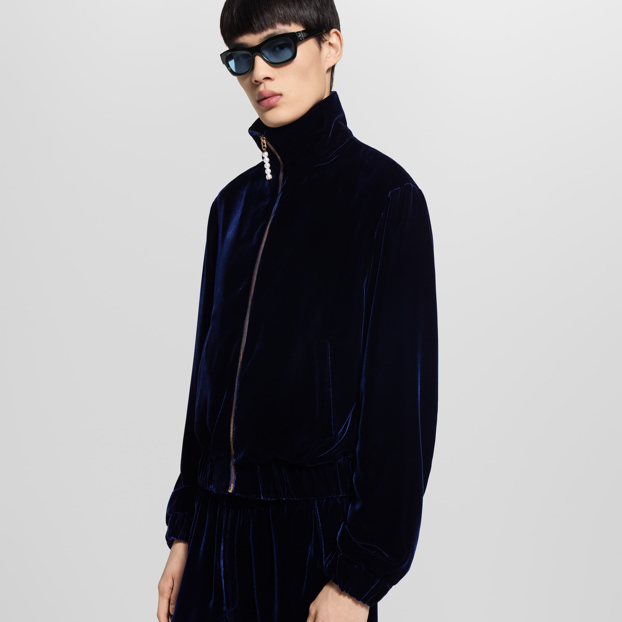 Trainingsjacke aus Seide und Samt  Herren Ready to Wear Jacken und Mäntel | LOUIS VUITTON (Zoom)