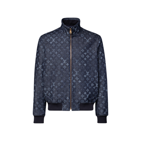 Trainingsjacke in Monogram Surplus Denim front view