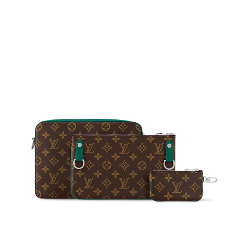 Trio Messenger Tasche Monogram Macassar Canvas Taschen und Kleinlederwaren Herren Taschen Neuheiten | LOUIS VUITTON (Zoom)