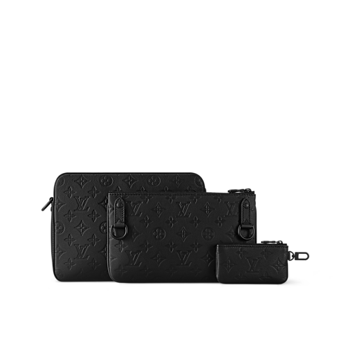 Trio Messenger Tasche Monogram Shadow Leder Herren Taschen Alle Kollektionen | LOUIS VUITTON (Zoom)