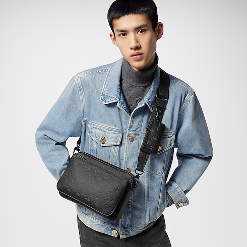 Trio Messenger Tasche Monogram Shadow Leder Herren Taschen Alle Kollektionen | LOUIS VUITTON (Zoom)