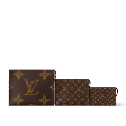Trio Poche Toilette Autres Toiles Monogram Herren Reisegepäck Reiseaccessoires | LOUIS VUITTON (Zoom)