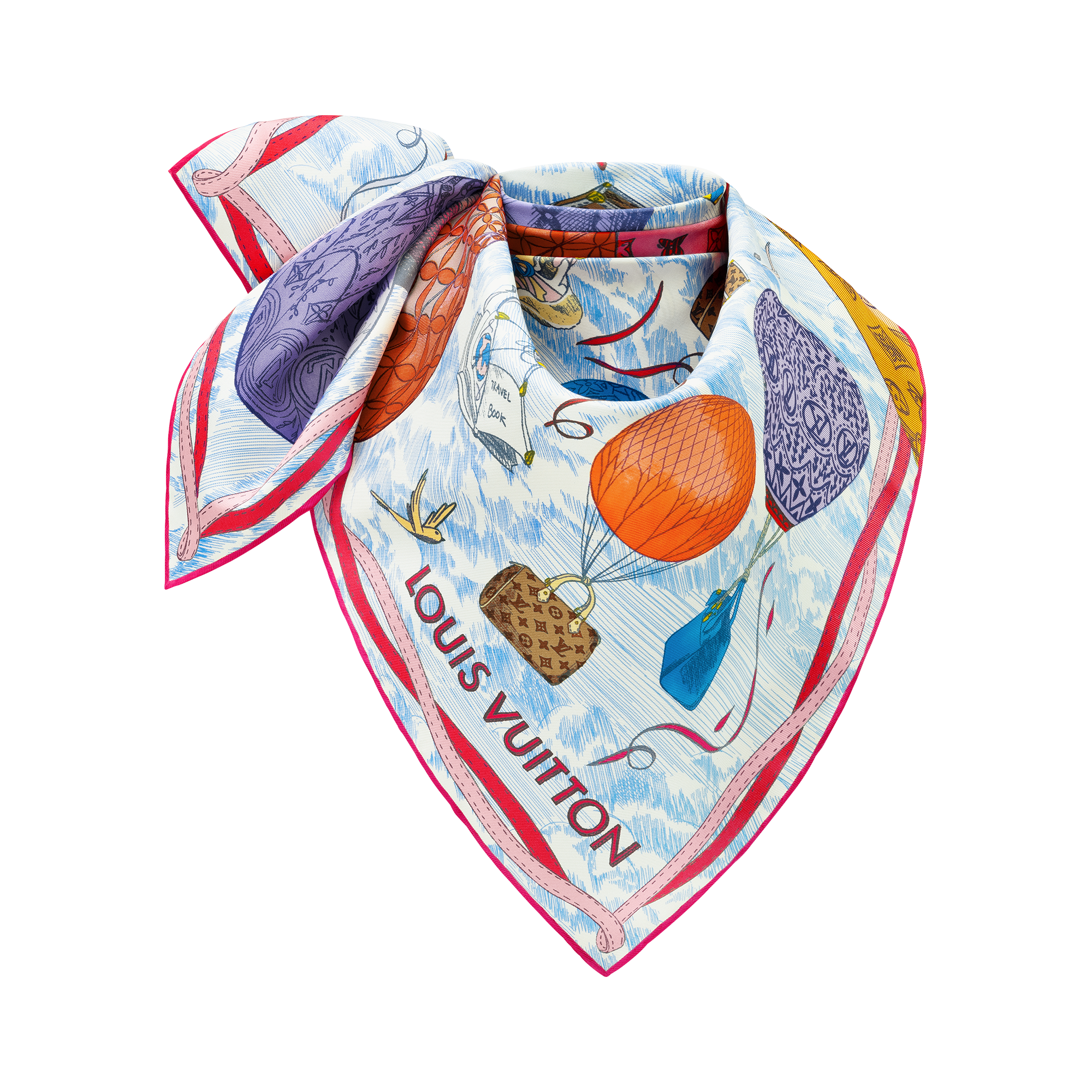 Up And Away Carré 90 S00 Damen Accessoires Seidentücher und Bandeaus | LOUIS VUITTON (Zoom)