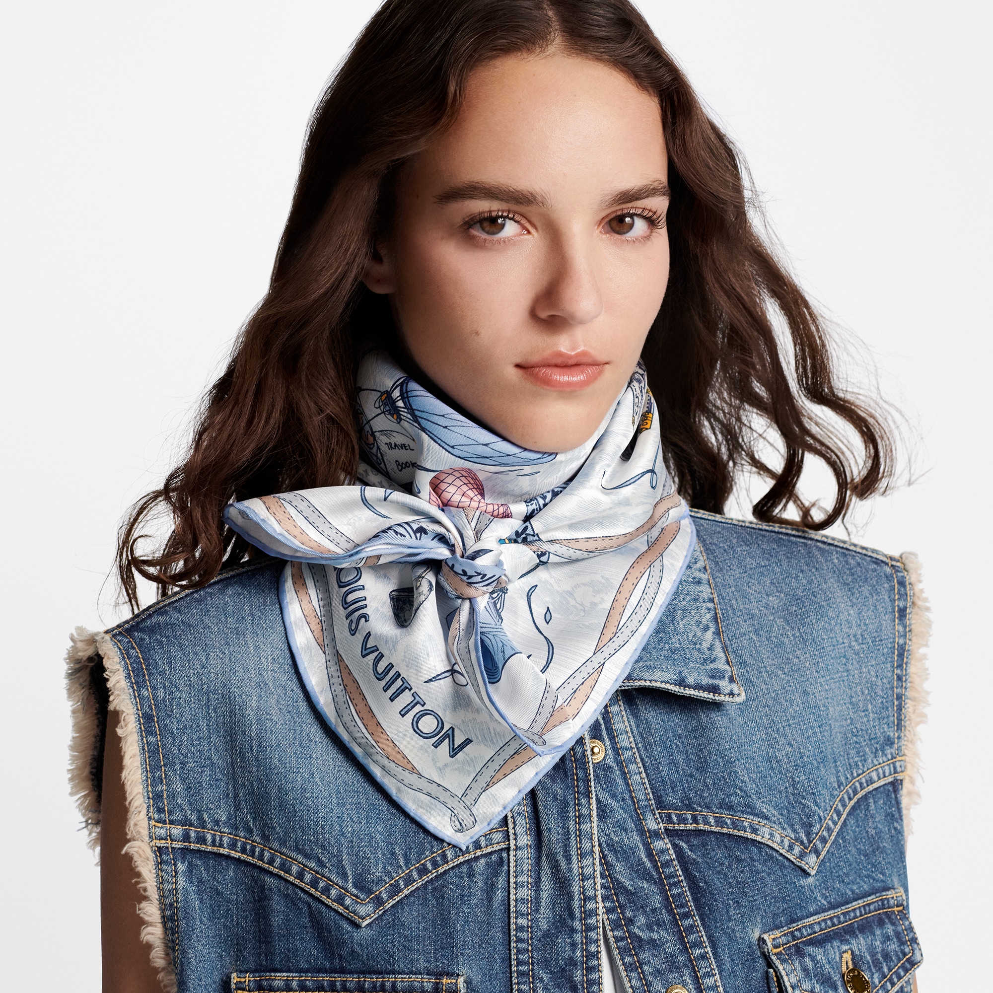 Up And Away Carré 90 S00 Damen Accessoires Seidentücher und Bandeaus | LOUIS VUITTON (Zoom)