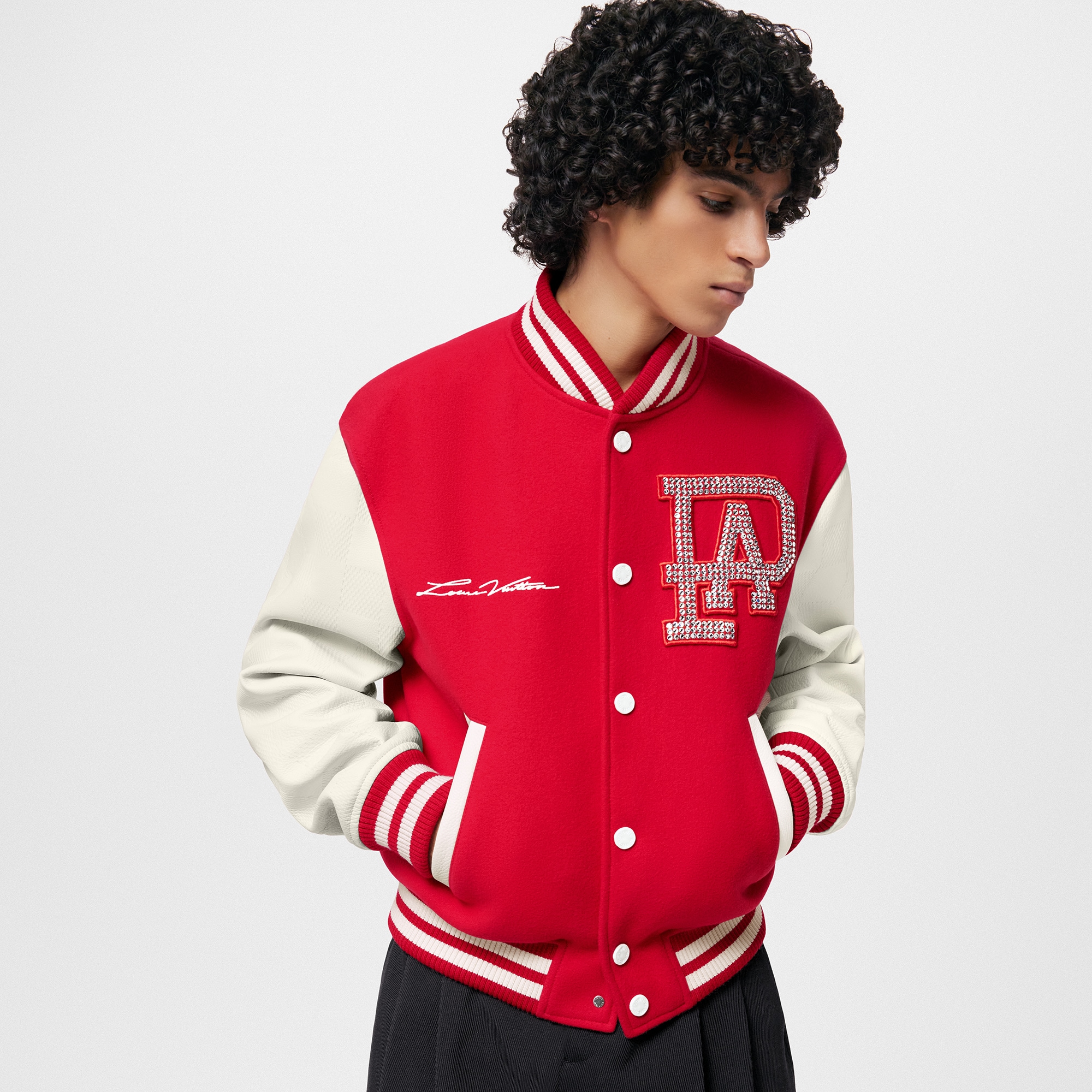 Varsity Blouson aus Leder  Herren Ready to Wear Jacken und Mäntel | LOUIS VUITTON (Zoom)