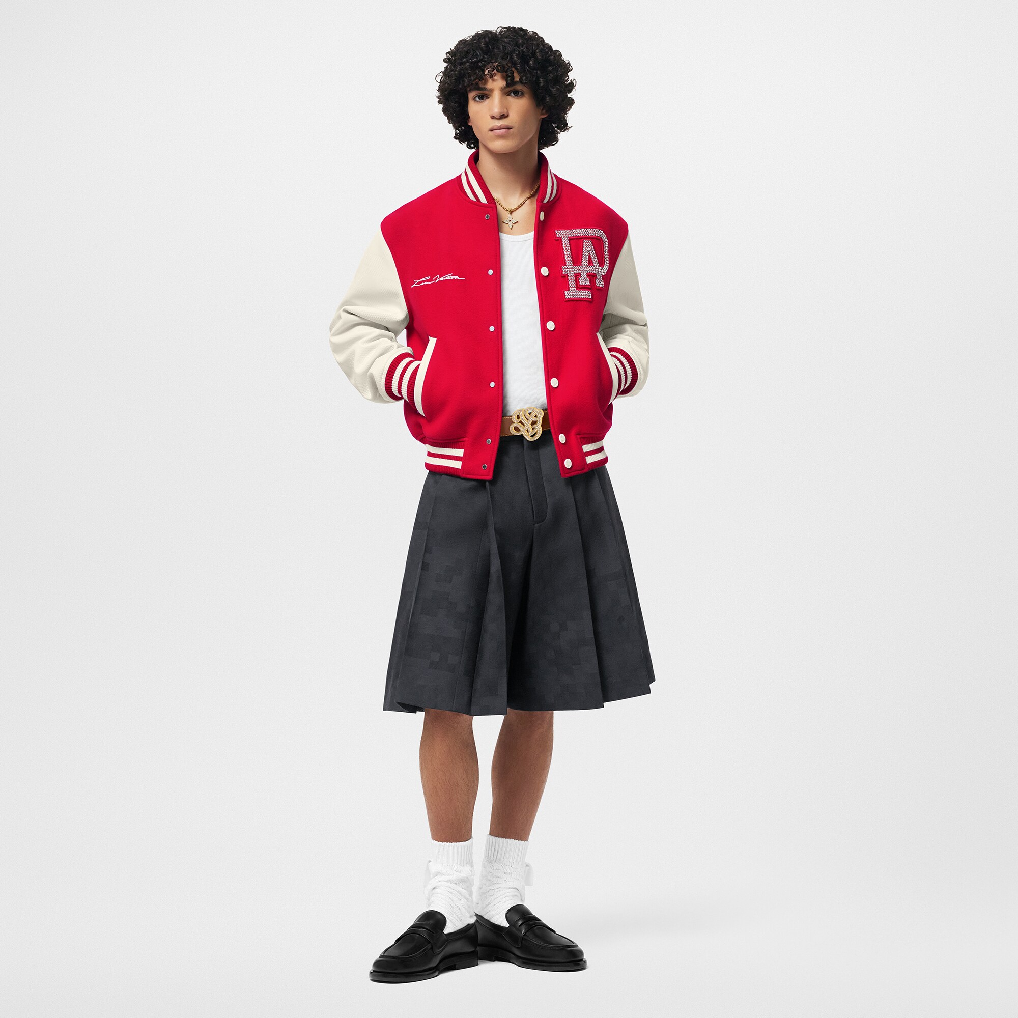 Varsity Blouson aus Leder  Herren Ready to Wear Jacken und Mäntel | LOUIS VUITTON (Zoom)