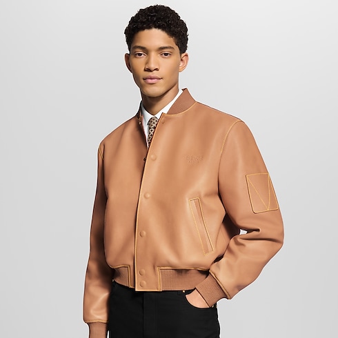Varsity Blouson aus naturbelassenem Leder Herren Ready to Wear Jacken und Mäntel | LOUIS VUITTON (Zoom)