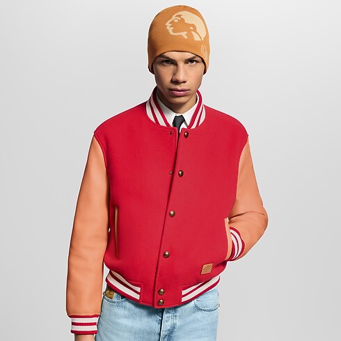 Varsity Jacke aus natürlich gegerbtem Leder Herren Ready to Wear Jacken und Mäntel | LOUIS VUITTON (Zoom)