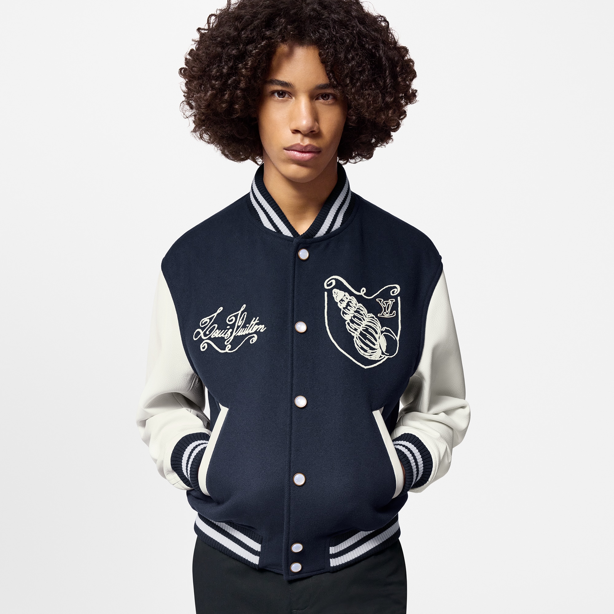 Varsity Jacke mit Kalbsleder  Herren Ready to Wear Jacken und Mäntel | LOUIS VUITTON (Zoom)