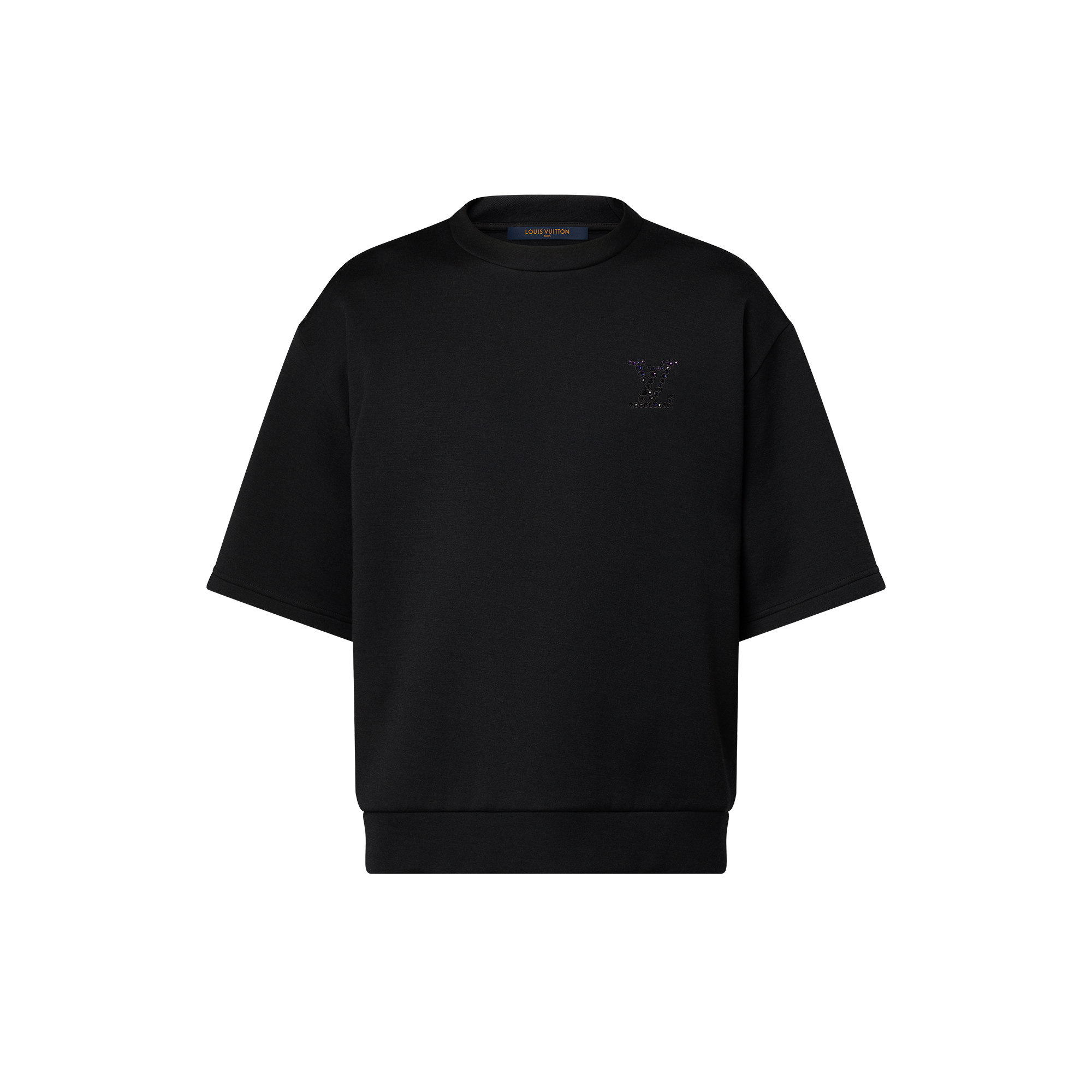 Verziertes T-Shirt aus Jersey mit LV Signatur  Herren Ready to Wear T-Shirts und Poloshirts | LOUIS VUITTON (Zoom)
