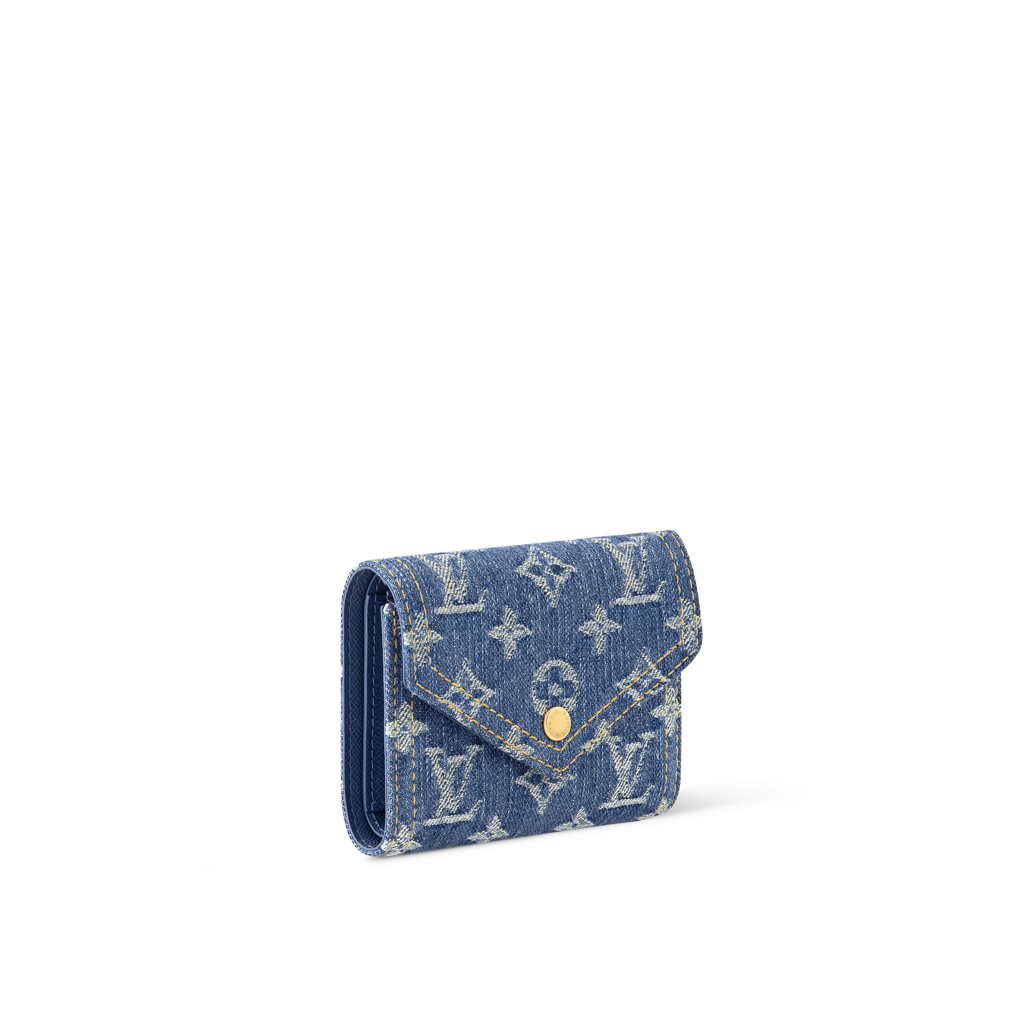 Victorine Geldbörse Monogram Denim Damen Geldbörsen und Kleinlederwaren Kleine und längliche Geldbörsen | LOUIS VUITTON (Zoom)