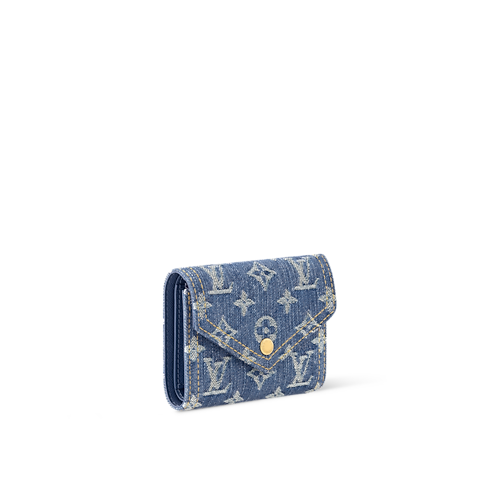 Victorine Geldbörse Monogram Denim Damen Geldbörsen und Kleinlederwaren Kleine und längliche Geldbörsen | LOUIS VUITTON (Zoom)