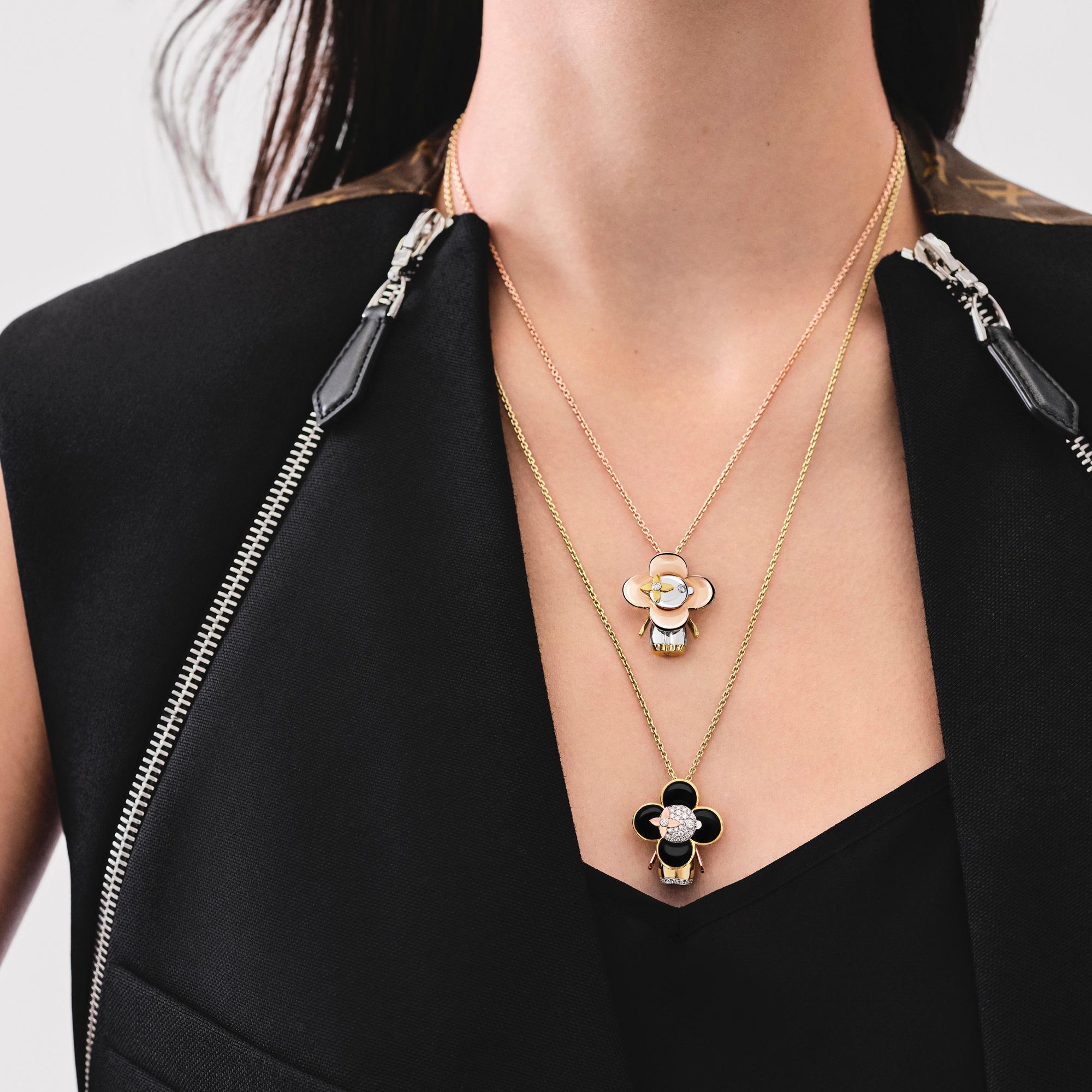 Vivienne Anhänger, drei Goldarten und Diamanten  Schmuck Kategorien Halsketten und Anhänger | LOUIS VUITTON (Zoom)