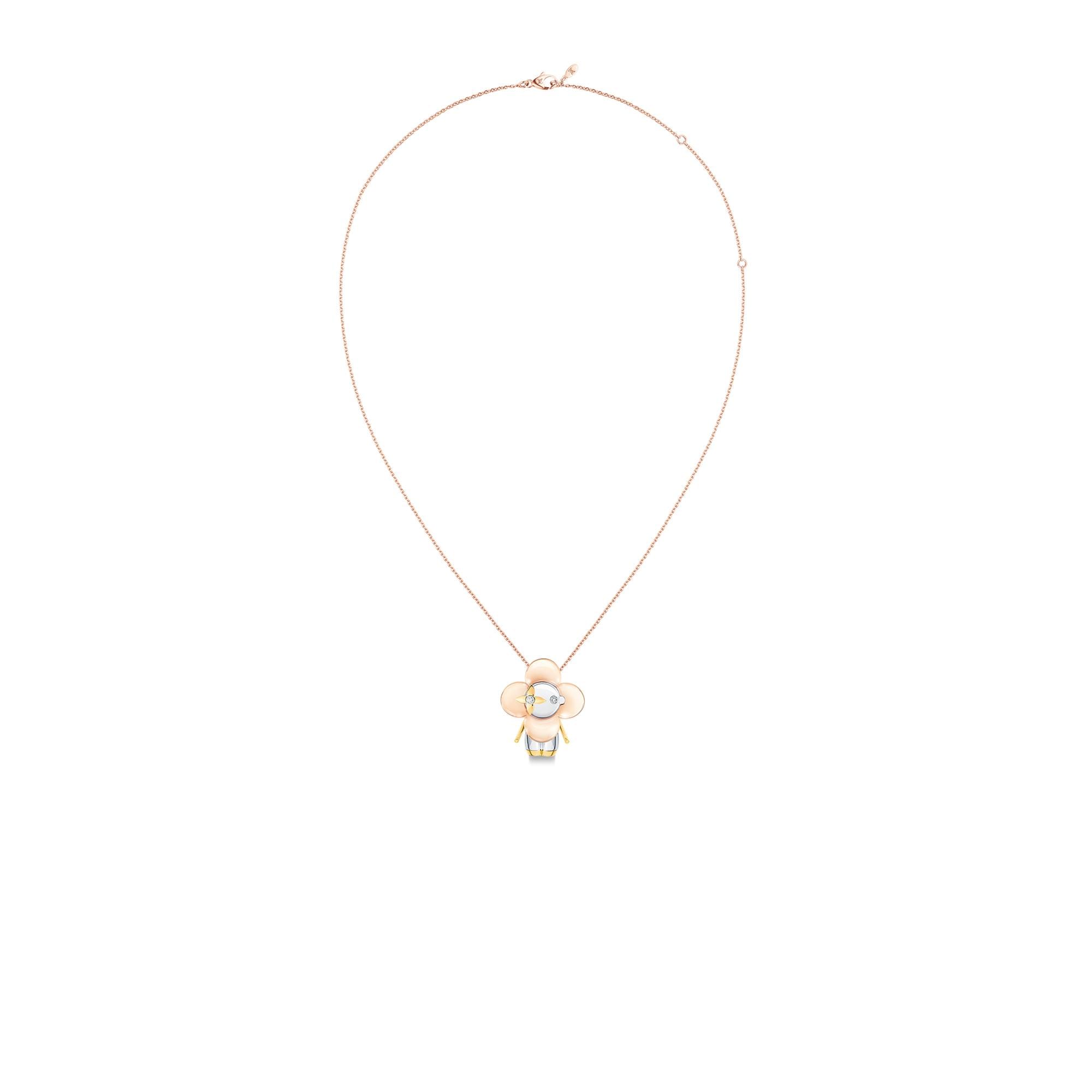 Vivienne Anhänger, drei Goldarten und Diamanten  Schmuck Kategorien Halsketten und Anhänger | LOUIS VUITTON (Zoom)
