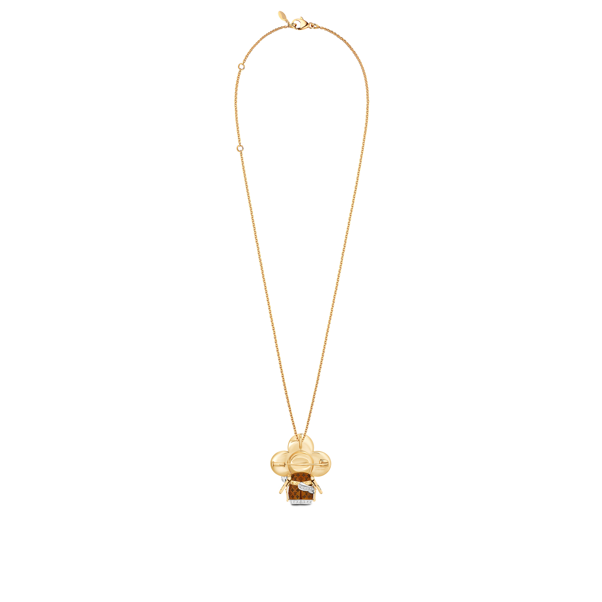 Vivienne Horse Anhänger mit Halskette, Gelbgold, Weißgold, Lack & Diamanten  Les Extraordinaires Schmuck Halsketten und Anhänger | LOUIS VUITTON (Zoom)