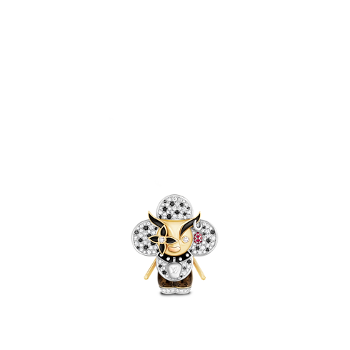 Vivienne Ox Anhänger mit Halskette, 3 Goldarten, Lack, Diamanten & farbige Edelsteine Les Extraordinaires Schmuck Halsketten und Anhänger | LOUIS VUITTON (Zoom)