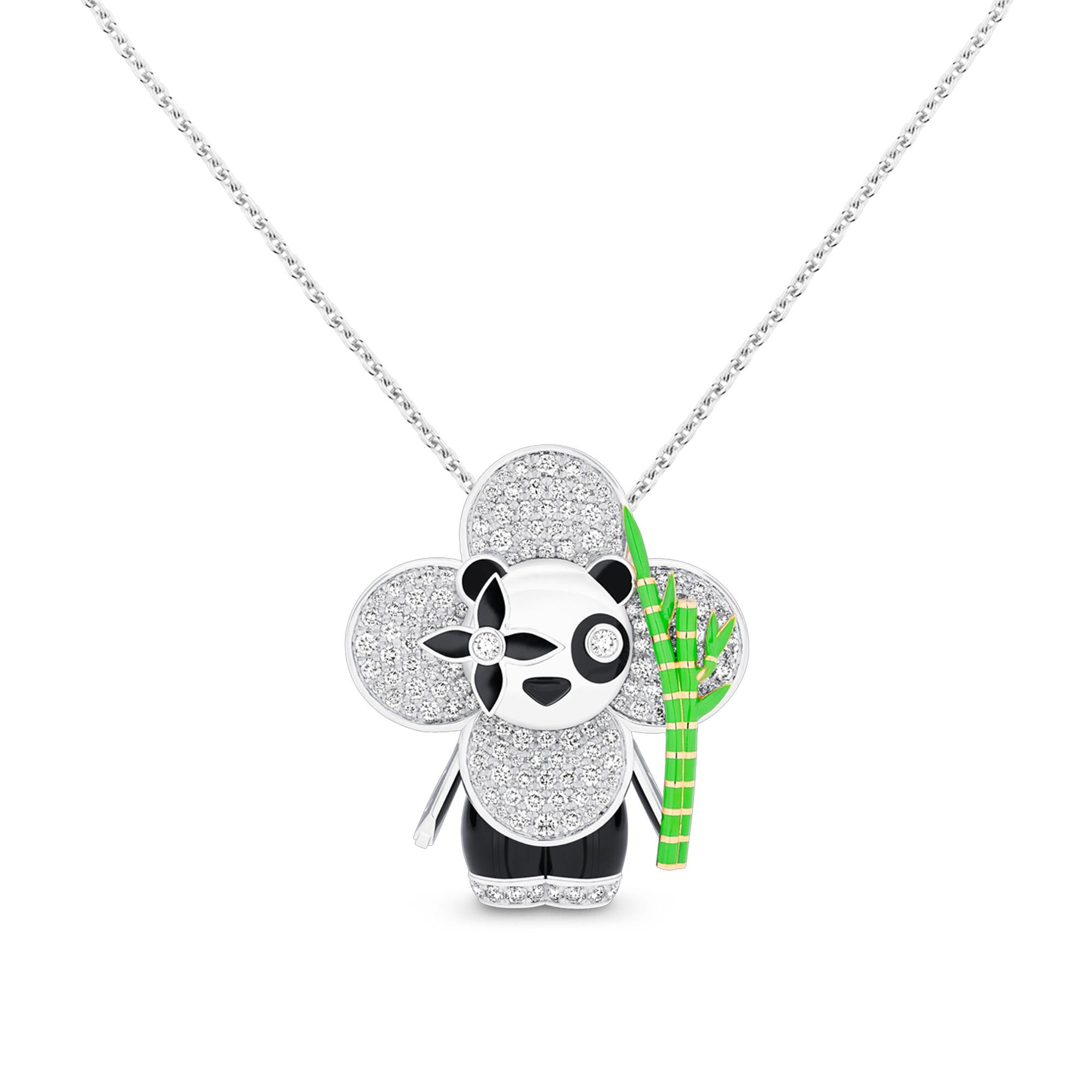 Vivienne Panda Anhänger, Weißgold, Gelbgold, Onyx, Lack & Diamanten  Schmuck Kategorien Alle Schmuckstücke | LOUIS VUITTON (Zoom)
