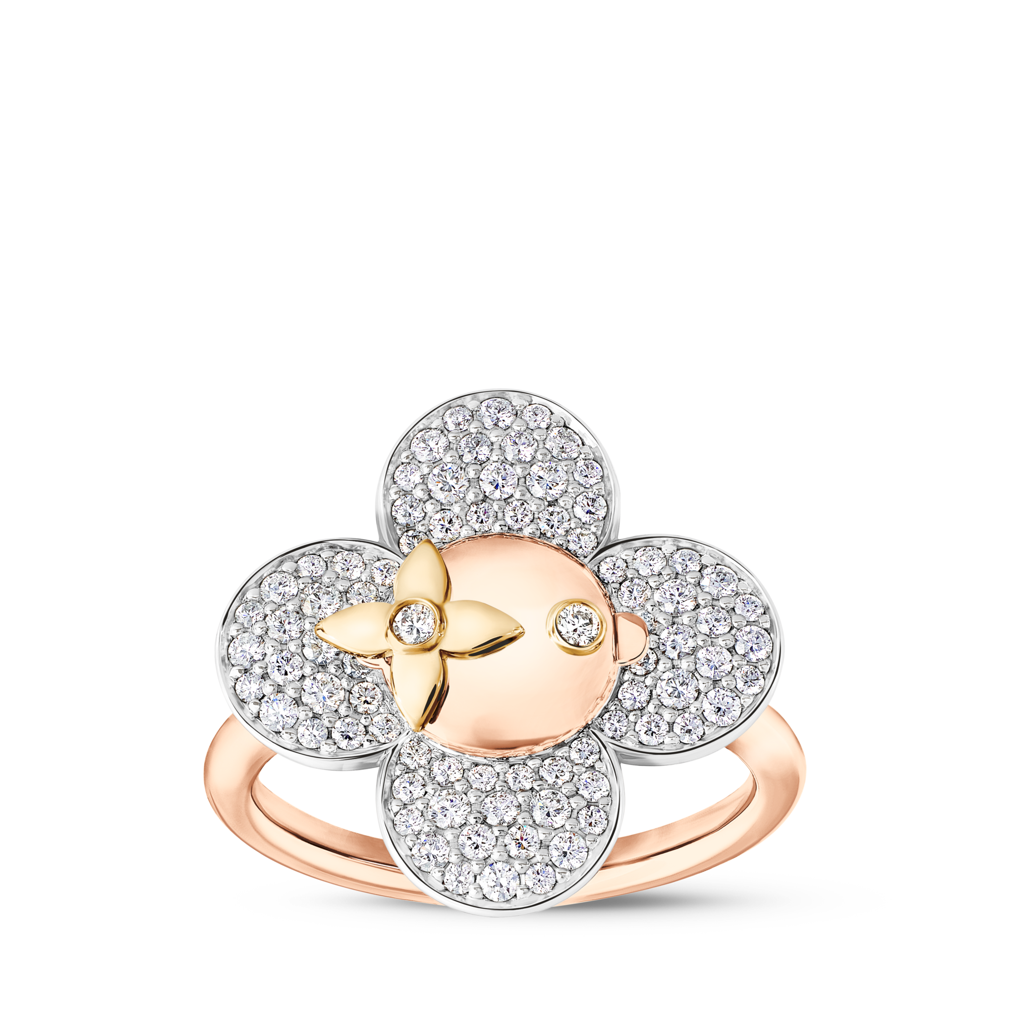 Vivienne Ring, 3 Goldarten und Diamanten  Schmuck Kategorien Ringe | LOUIS VUITTON (Zoom)