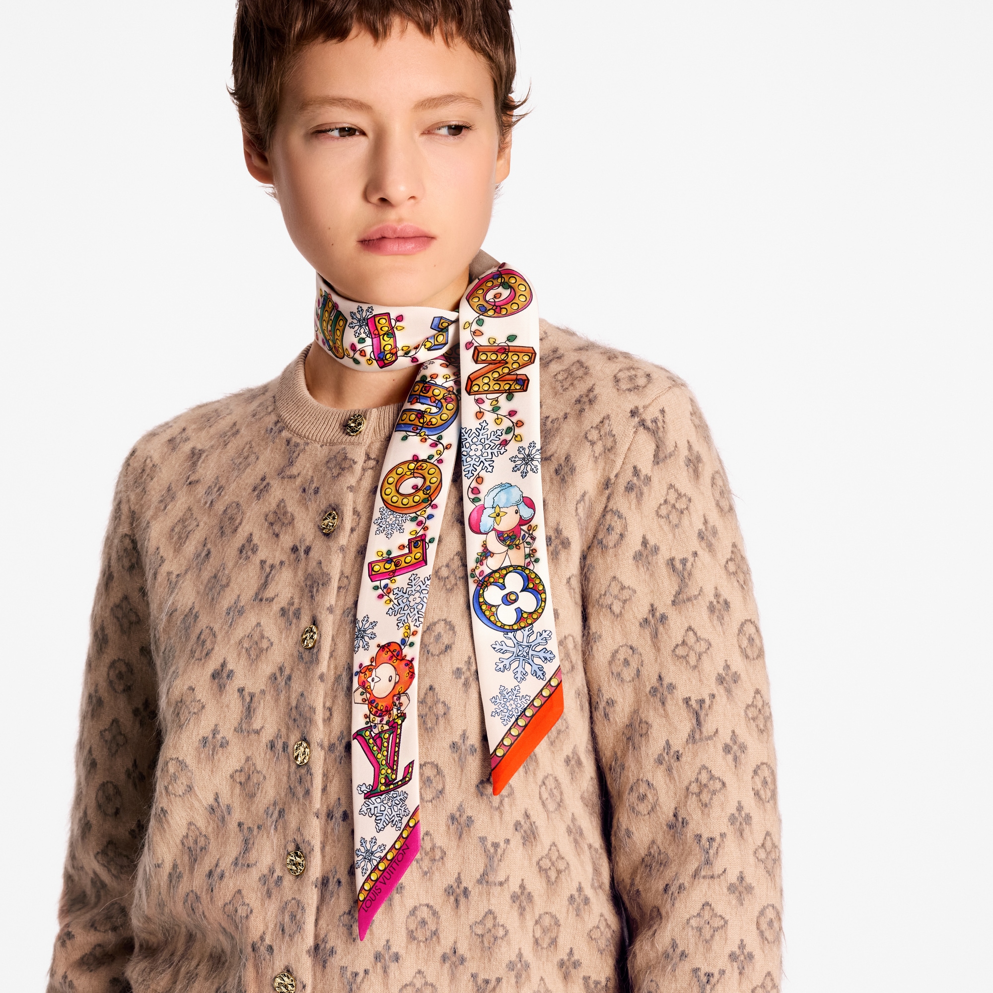 Vivienne Winter Celebration BB Bandeau S00 Damen Accessoires Seidentücher und Bandeaus | LOUIS VUITTON (Zoom)