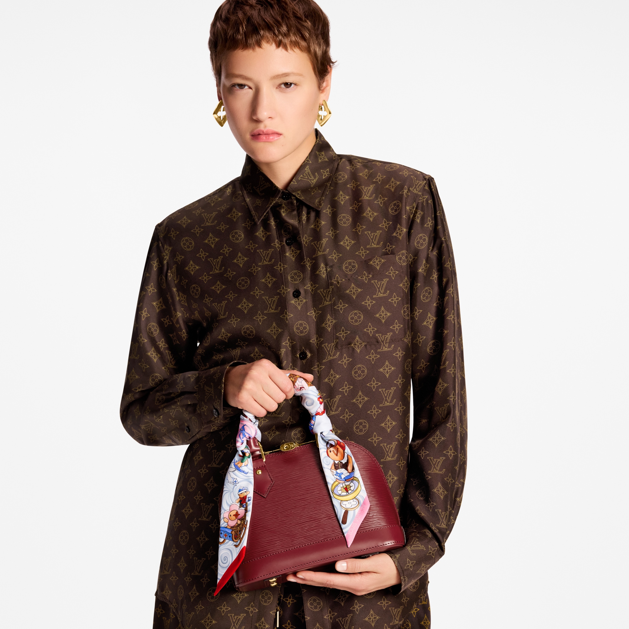 Vivienne Winter Holiday BB Bandeau S00 Damen Accessoires Seidentücher und Bandeaus | LOUIS VUITTON (Zoom)