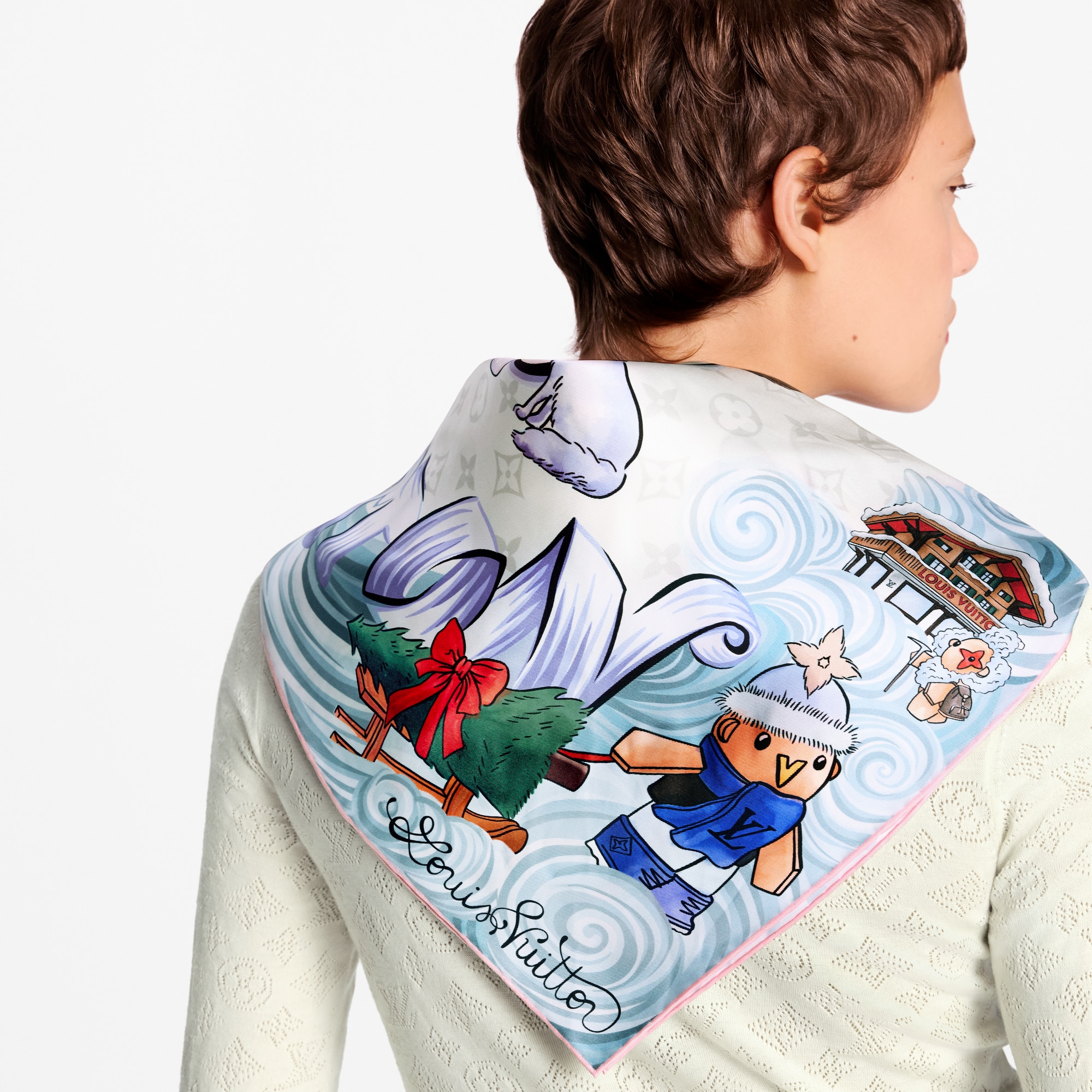 Vivienne Winter Holiday Carré 90 S00 Damen Accessoires Seidentücher und Bandeaus | LOUIS VUITTON (Zoom)