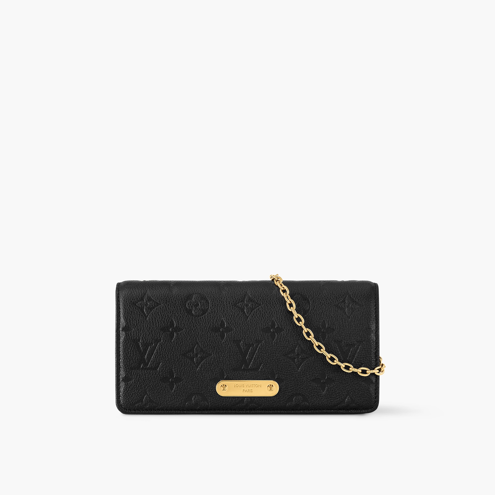 Wallet On Chain Lily Monogram Empreinte Leder Geldbörsen und