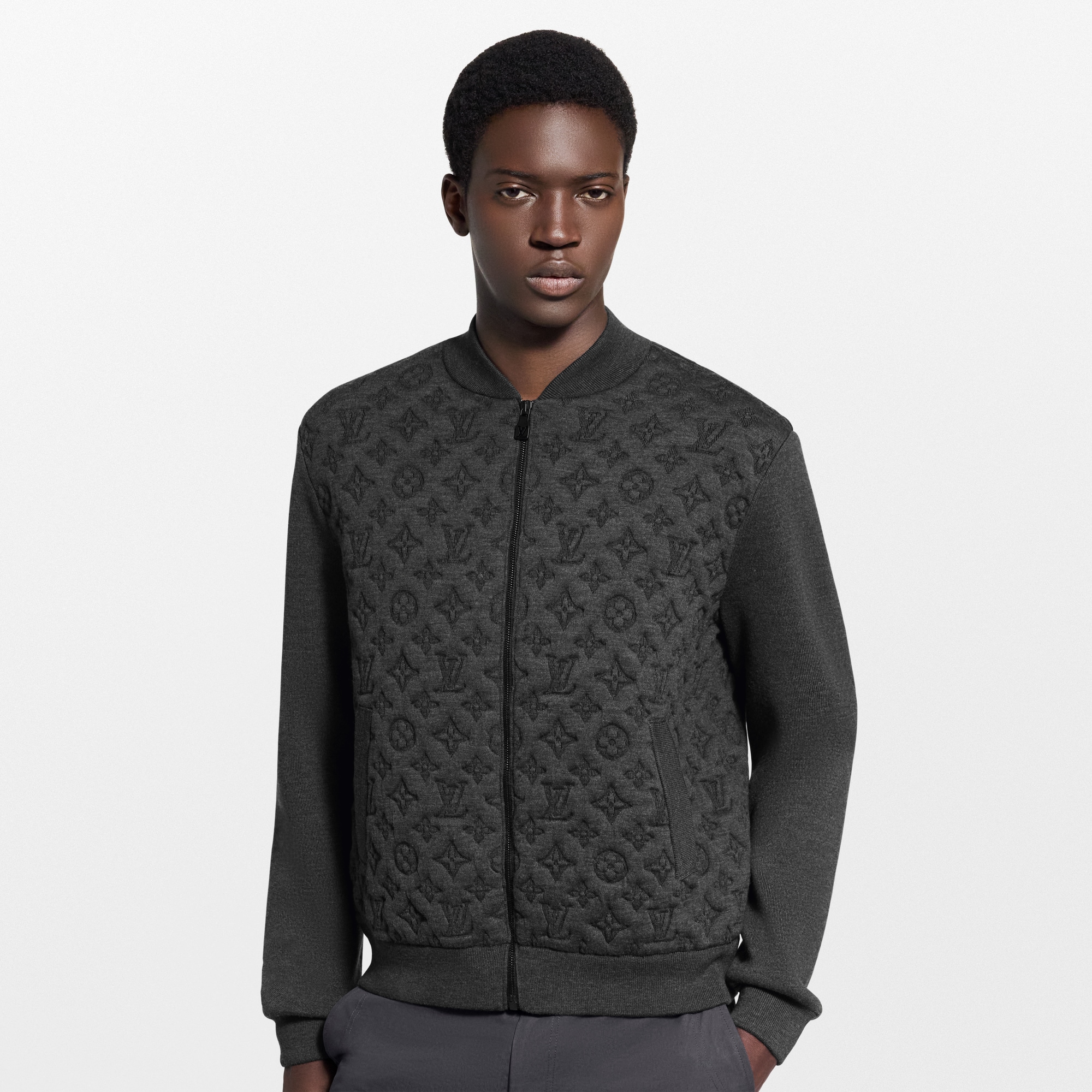 Wattierte Bomberjacke mit Monogram-Motiv  Herren Ready to Wear Vollständige Ready to Wear | LOUIS VUITTON (Zoom)