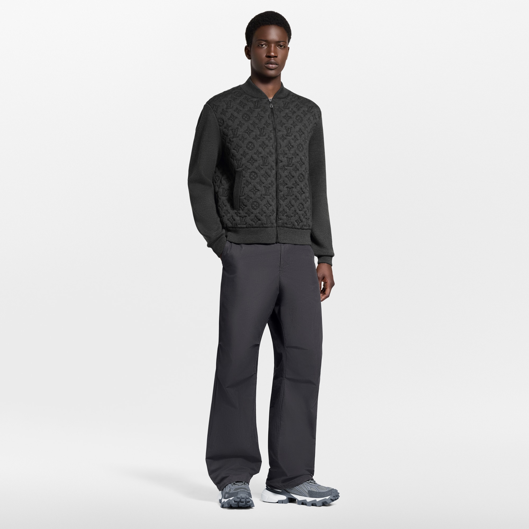 Wattierte Bomberjacke mit Monogram-Motiv  Herren Ready to Wear Vollständige Ready to Wear | LOUIS VUITTON (Zoom)