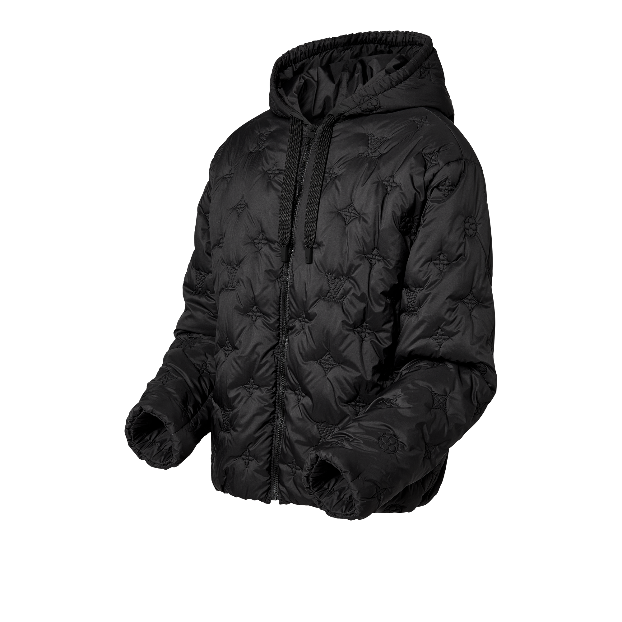 Wattierter Blouson mit Kapuze und Monogram-Motiv  Herren Ready to Wear Jacken und Mäntel | LOUIS VUITTON (Zoom)