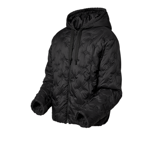 Wattierter Blouson mit Kapuze und Monogram-Motiv Herren Ready to Wear Jacken und Mäntel | LOUIS VUITTON (Zoom)