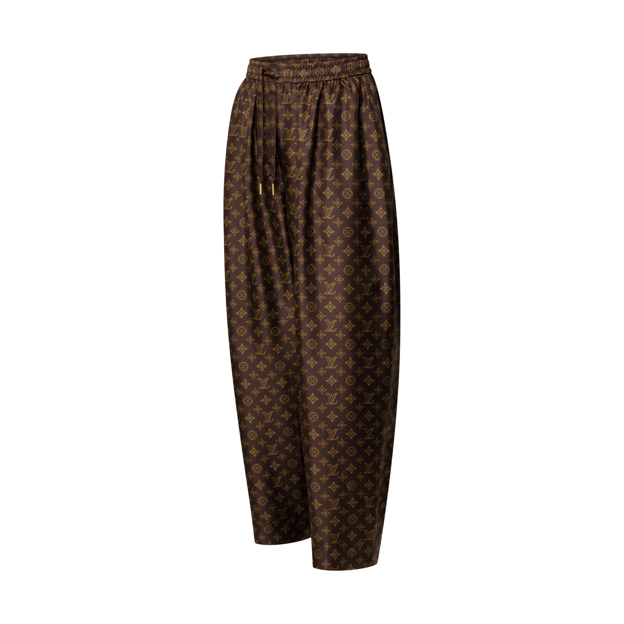Weit geschnittene Schlafanzughose mit Mahina-Motiv  Damen Ready to Wear Hosen | LOUIS VUITTON (Zoom)