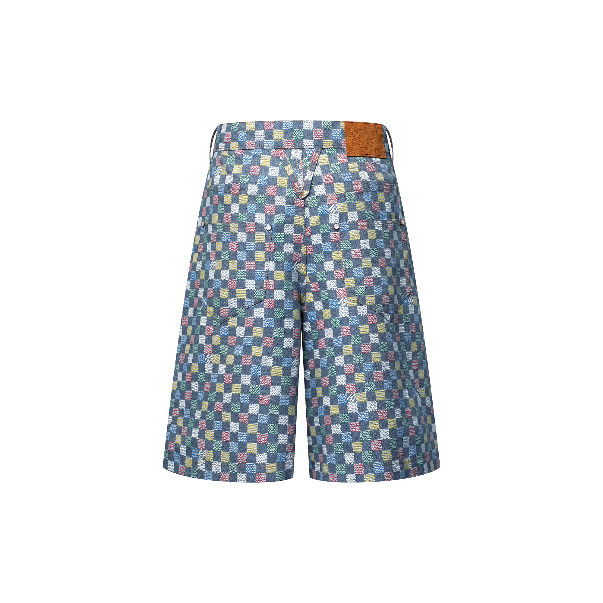 Weite Chambray-Shorts mit Damier-Motiv  Herren Ready to Wear Denim | LOUIS VUITTON (Zoom)