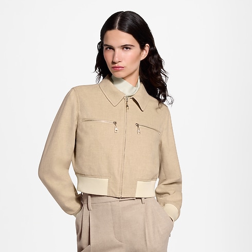 Wendbare Bomberjacke aus Flanell Damen Ready to Wear Mäntel und Jacken | LOUIS VUITTON (Zoom)