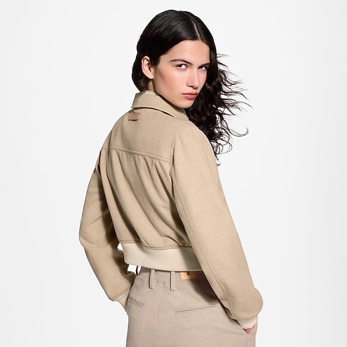 Wendbare Bomberjacke aus Flanell Damen Ready to Wear Mäntel und Jacken | LOUIS VUITTON (Zoom)